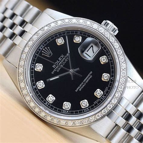 black face two tone rolex